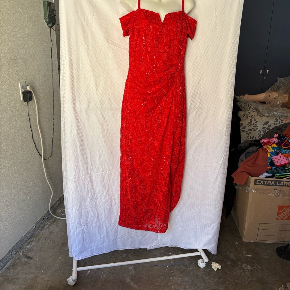 Candie's Vibrant Red Maxi Dress